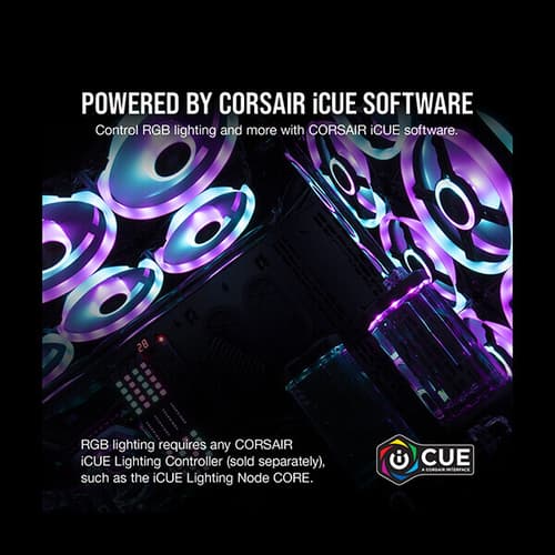Corsair iCUE QL120 RGB White Cabinet Fan (Single Pack)
